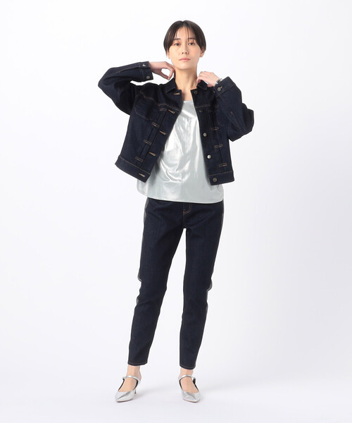 K.T KIYOKO TAKASE (ケーティーキヨコタカセ) ★ ② 01-01EG02 箔スムース デザインタンクトップ レディース ベージュ 9 箔スムース デザインタンクトップ（01-01EG02-204）｜K.T キヨコ