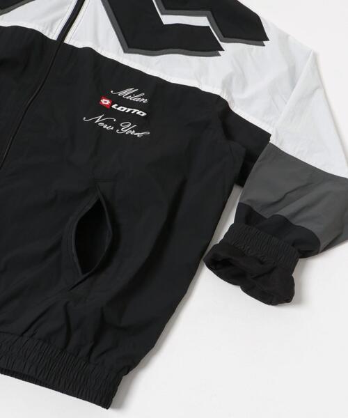 【BLACK】LOTTO MILAN NEWYORK NY BLOUSON LOTTO（ロット） ブルゾン アウター LOTTO MILAN NEWYORK NY BLOUSON