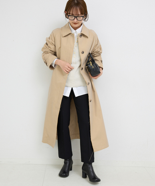 SLOBE IENA ロングコート　38 SLOBE IENA 「SLOBE IENA」 ステンカラーコート 38 ベージュ