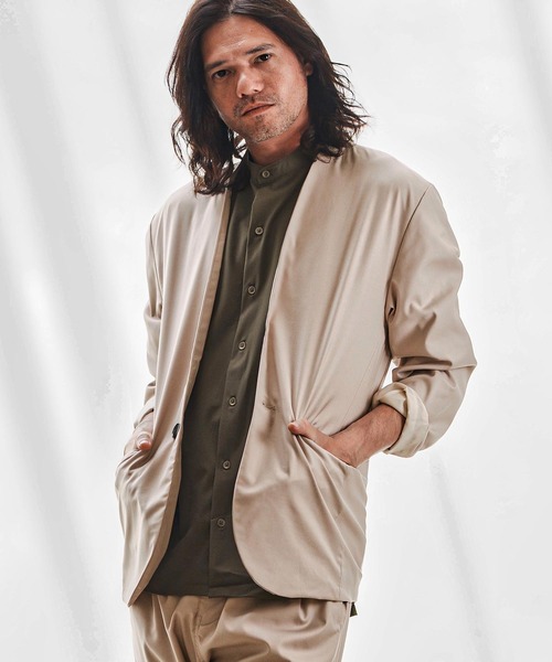 CAMBIO ジャケット ノーカラージャケット mj10744-TRノーカラー