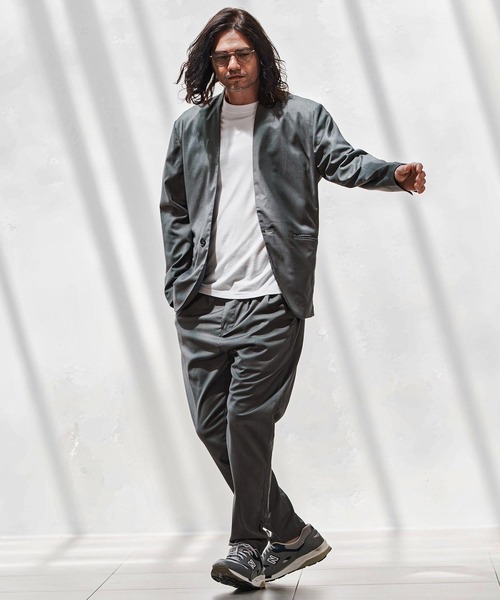 ✓CAMBIO ノーカラージャケット CAMBIO（カンビオ） ジャケット ノーカラージャケット mj10744-TRノー