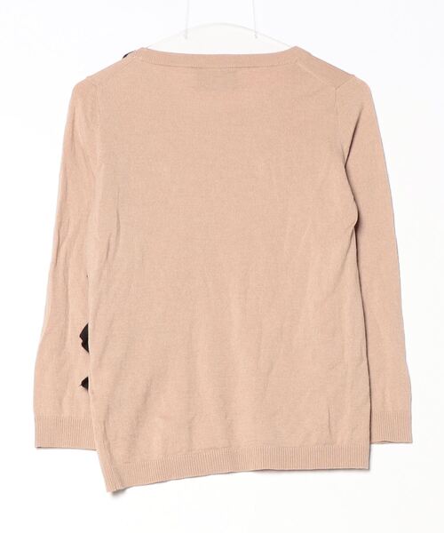 「Kaon」 リボン長袖ニット FREE ベージュ レディース_画像2