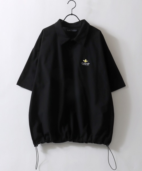 【人気Lサイズ】FR2　刺繍ロゴ入り定番カラーポロシャツ　即完売モデル　黒 Mark Gonzales ポロシャツ MARK GONZALES ARTWORK COLLECTION