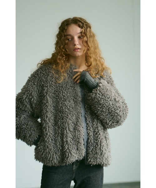 「PUAL CE CIN」 「du noir」ドルマンスリーブニット FREE ベージュ レディース_画像4