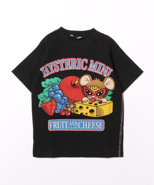 tシャツ Hystericmini　FRUIT AND CHEESE MOUSY MINI 半袖Tシャツ キッズ 子供服 男の子 女の子の画像