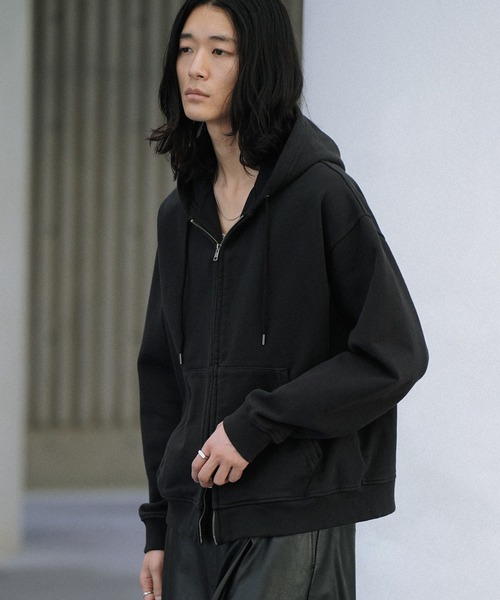 IDEASWAM ブラック ジップアップパーカー M fit=scale-down,w=1200