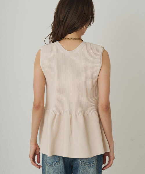 新品　Loungedress ペプラムニット　ラウンジドレス　ブラック 新品タグ付き ラウンジドレスペプラムニット ブラック - メルカリ