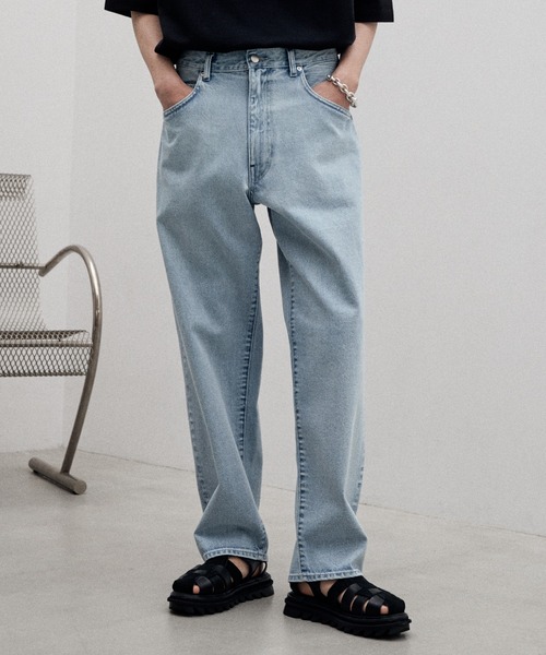 「WYM LIDNM」 デニムパンツ L グレー メンズ