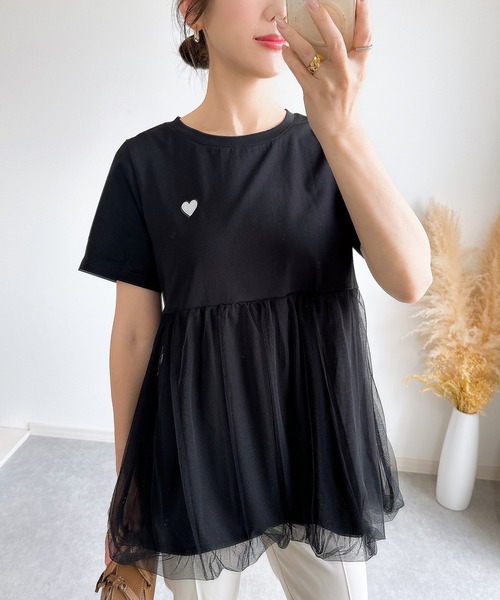 &. NOSTALGIA（ノスタルジア） tシャツ 「ZOZO限定」チュールバルーン 