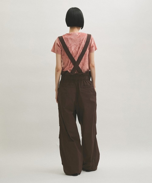 新品未使用 ADAM ET ROPÉ 23SS サスペンダーワイドパンツ 38 ADAM ET ROPE' パンツ サスペンダー ルーズシルエット ワイド