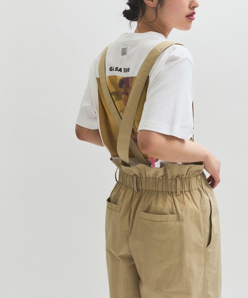 ADAM ET ROPE'（アダムエロペ） パンツ サスペンダーナイロンパンツ