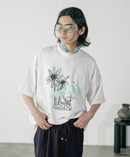 Disney tシャツ Disney/スティッチデザインTシャツ メンズ