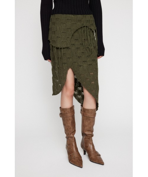 LAGUA GEM（ラグアジェム） スカート RANDOM HEM KNIT スカート