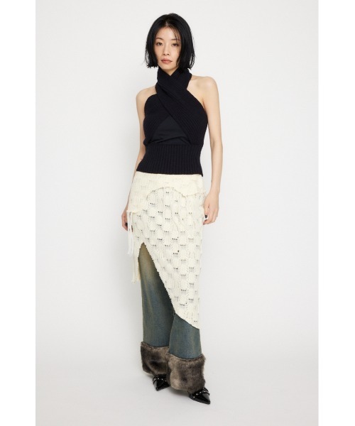 LAGUA GEM（ラグアジェム） スカート RANDOM HEM KNIT スカート