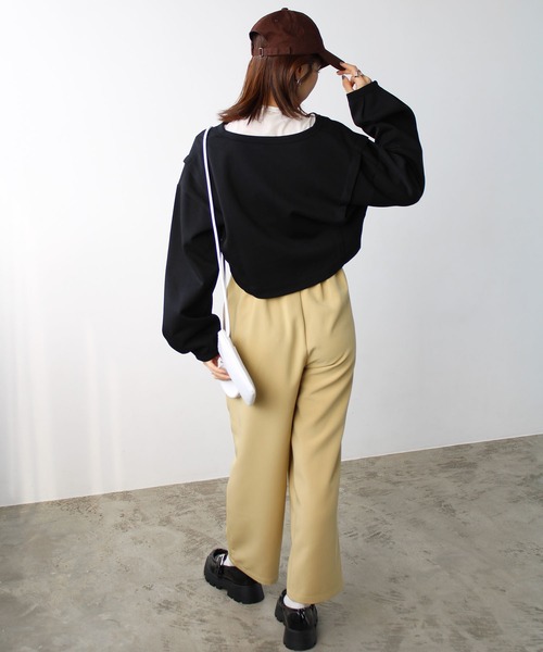 「GeeRA」 長袖カットソー MEDIUM ブラック レディース