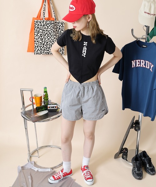 NERDY パンツ ウーブンドルフィンショーツ レディース : ZOZOTOWN