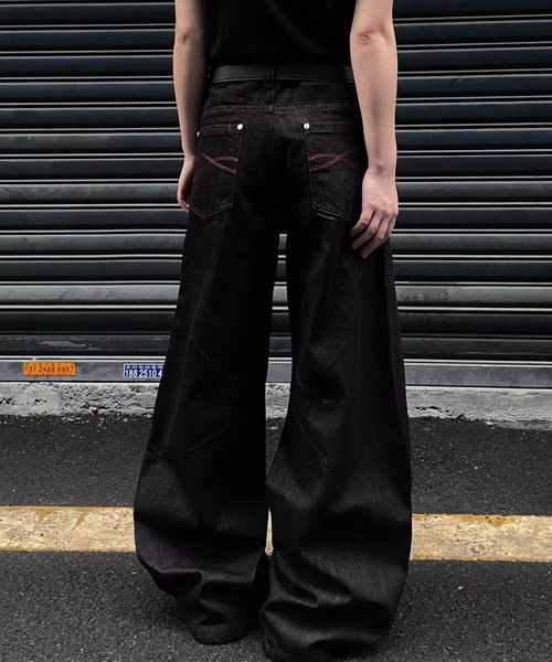 WESTBOY（ウエストボーイ） ジーンズ ルーズバギー ワイドブラック