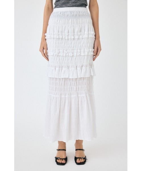 machatt shirring スカート MOUSSY スカート 「セットアップ対応」SHIRRING LONG : ZOZOTOWN