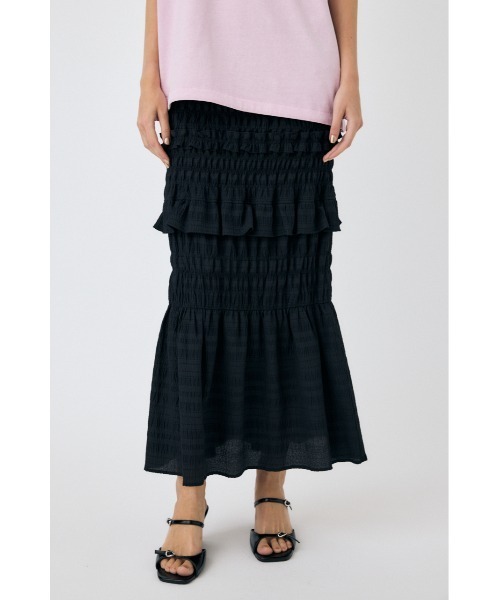 MOUSSY スカート 「セットアップ対応」SHIRRING LONG : ZOZOTOWN