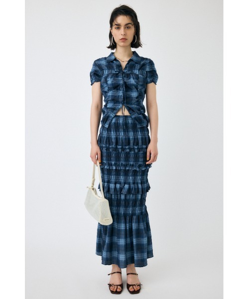 moussy スカート MOUSSY スカート 「セットアップ対応」SHIRRING LONG : ZOZOTOWN