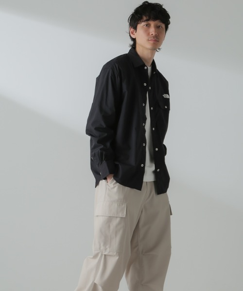 THE NORTH FACE 長袖シャツ M THE NORTH FACE 「THE FACE」 長袖シャツ M ブラック メンズ