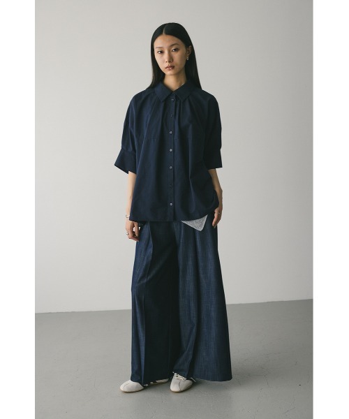 パンツ manamix877 STYLEMIXER パンツ フロントタックワイドパンツ レディース