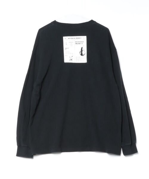 「INHERIT」 長袖Tシャツ L ブラック メンズ