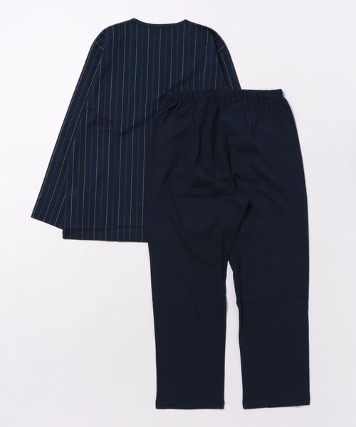 LANVIN COLLECTION 花柄パジャマ Mサイズ ネイビー　日本製 000000006310-01-m.jpg?t=