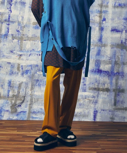 「MAISON SPECIAL」 イージーパンツ 2 ライトブルー メンズ_画像7
