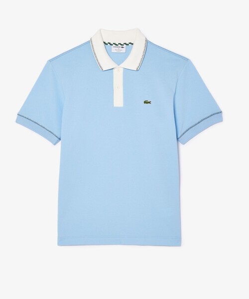 [美品]LACOSTE ラコステ　半袖ポロシャツ ライトブルー　サイズ3 LACOSTE（ラコステ） 半袖ポロシャツ 3 ライトブルー メンズ