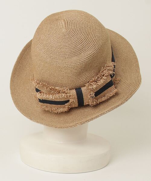 「Athena New York」 リボンストローハット - ブラウン レディース_画像2