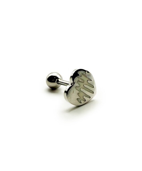 ピアス KISHOKACHI 希少価値 カーディオグラムハートデザインバーベルボディーピアス 16ゲージ レディース メンズ | ブランド登録なし