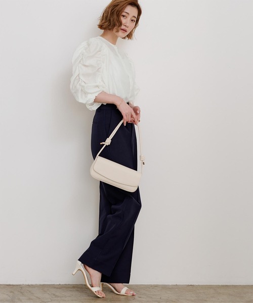 「ur's」 7分袖シャツ M ホワイト レディース_画像2