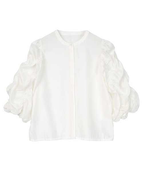 「ur's」 7分袖シャツ M ホワイト レディース_画像7