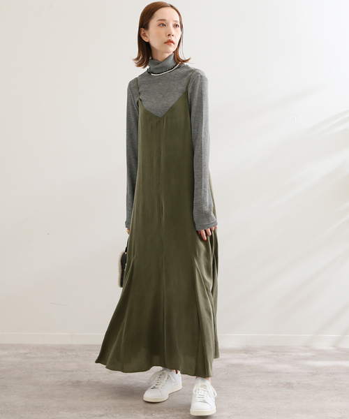 SLOBE IENA（スローブイエナ） キャミソールワンピース FREE ネイビー