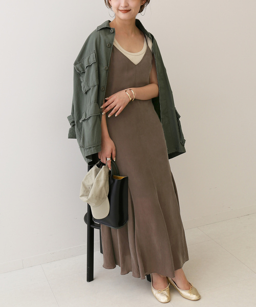 SLOBE IENA（スローブイエナ） キャミソールワンピース FREE ネイビー