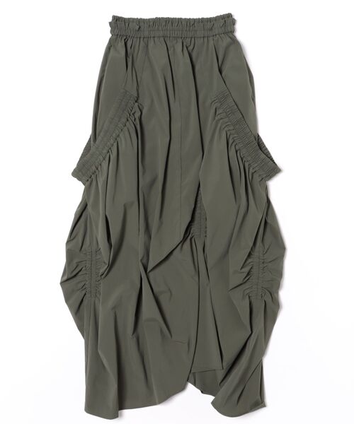 ★こめち★ 未使用！アンスリード 38 サイズ ロングスカート UN3D.（アンスリード） ロングスカート 38 カーキ レディース