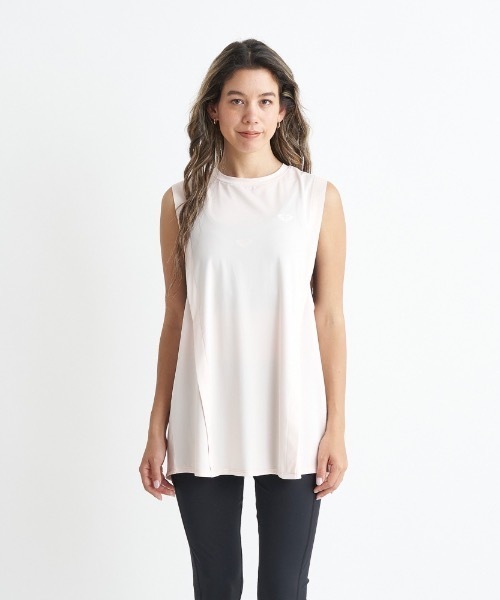 「ROXY」 ノースリーブトップス LARGE グレー レディース_画像4