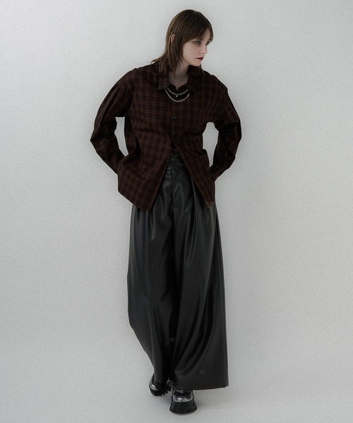 HARE（ハレ） パンツ フェイクレザーダブルウエストパンツ(HARE