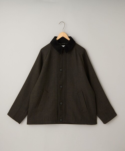coen（コーエン） ステンカラーコート コート ウールブレンドツイル