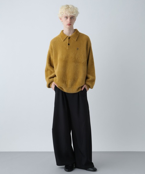 HARE（ハレ） セーター ニット SOFTシャギーニットポロ(HARE) メンズ