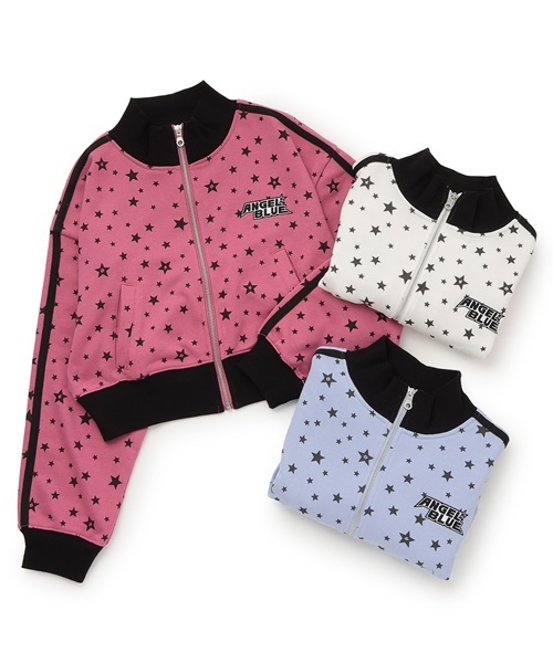 TOYウェア ジャージ 「エンジェルブルー」星総柄トラックジャケット