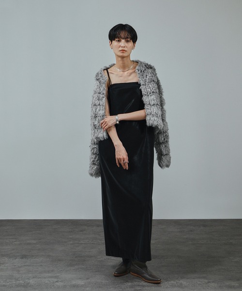 SALON adam et rope'（サロン アダム エ ロペ） カーディガン シャギー