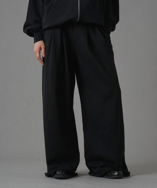 ONCILY（オンシェリー） スウェットパンツ ジャージ TUCK WIDE BAGGY