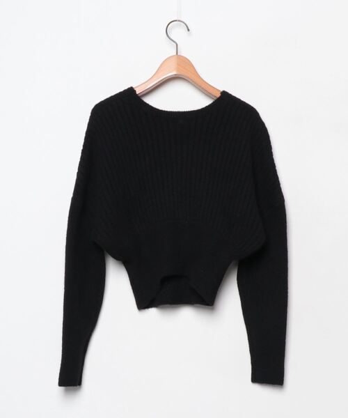 「Her lip to」 長袖ニット M ブラック レディース_画像2