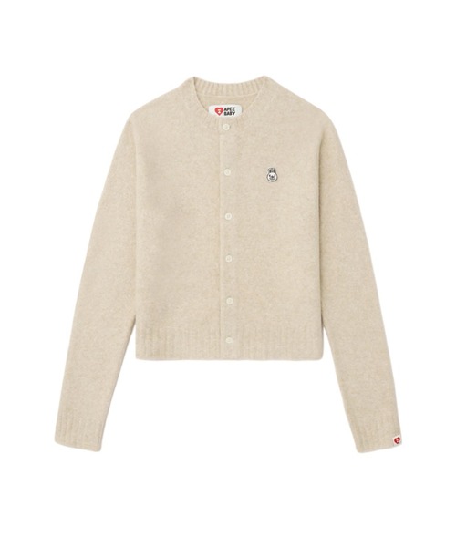 A BATHING APE ベージュ カーディガン A BATHING APE（アベイシングエイプ） ニット セーター BABY DOPPY