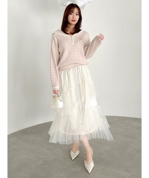 dazzlin（ダズリン） ニット セーター 「FILA別注」セーラーカラー