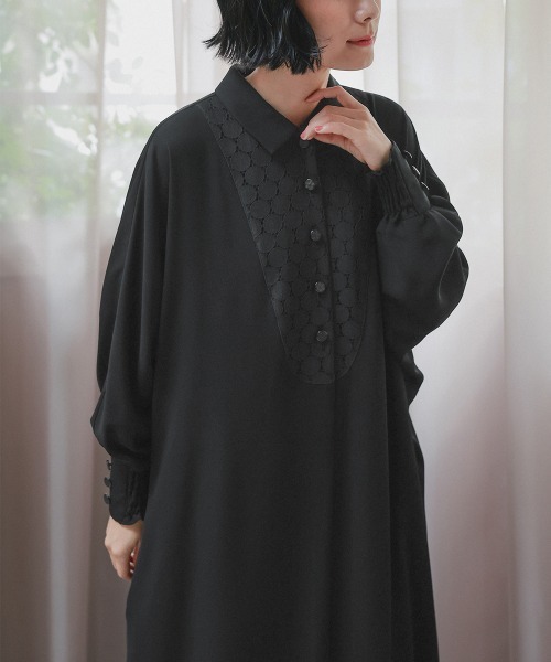ちりめん留袖和柄セットアップ　ツーピース　ワンピーススーツ　大きいサイズ　日本製 Neina セレモニースーツ セットアップ 卒園式 袱紗も入るポケット仕様