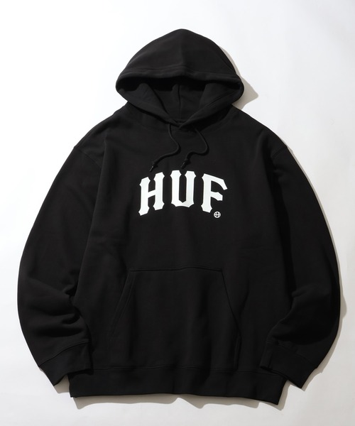HUF（ハフ） パーカー 「HUF/ハフ」ARCH P/O HOODIE/裏起毛 ロゴ