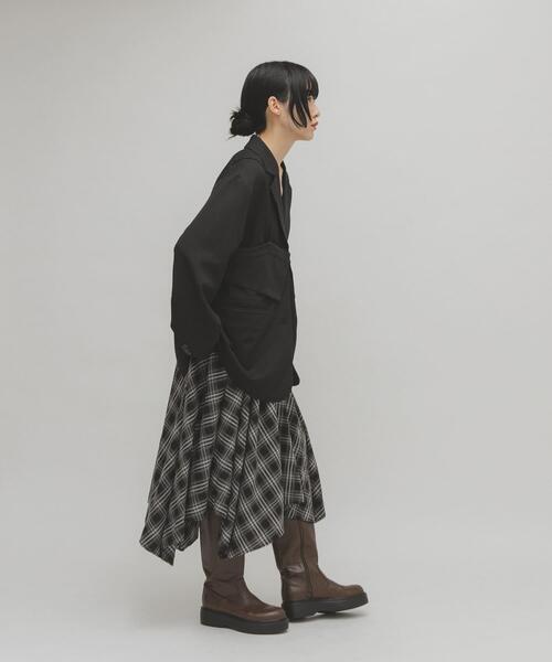 KBF（ケービーエフ） スカート ノットデザインチェックスカート